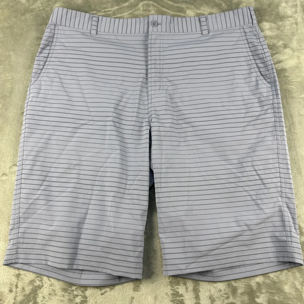 Nike Golf Tour Performance Dri-FIT Striped Shorts Mens 38 Purple